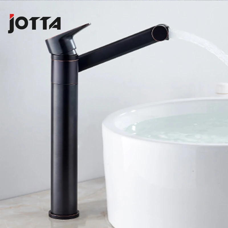 

Black copper body lift pull basin basin hot and cold water faucet retractable rotatable shampoo