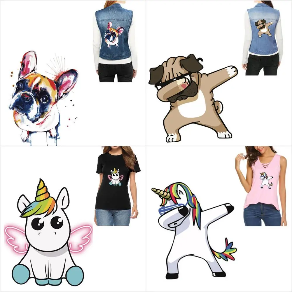 

Heat Transfer Patch Cat Iron On Patch DIY Heat Transfer Sticker Exquisite Flat Heat Transfer Sticker