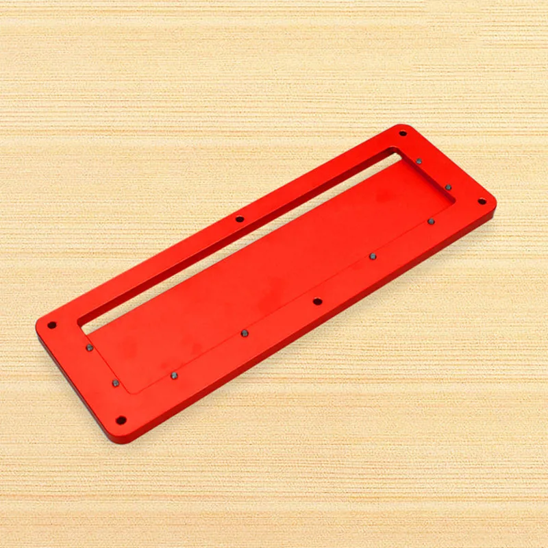 

Aluminum Circular Saw Throat Plate Flip DIY Woodworking Table Cover Plate LO88