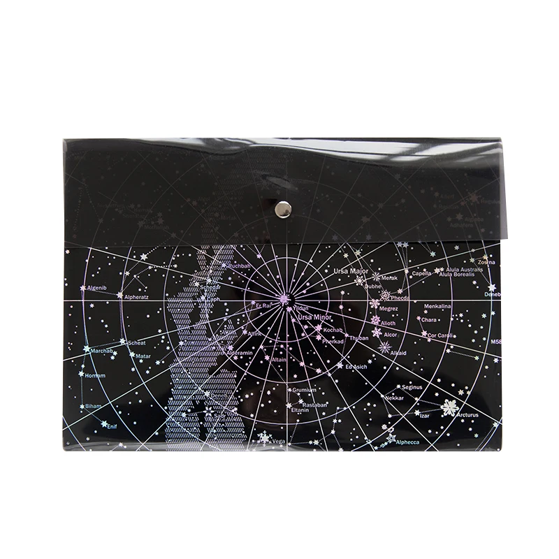 A4 фантазия звезда сумка для хранения Бронзовый лазер прозрачный карман pp, файловый пакет оригинальность папка школьные канцелярские принадлежности поддержка kawaii