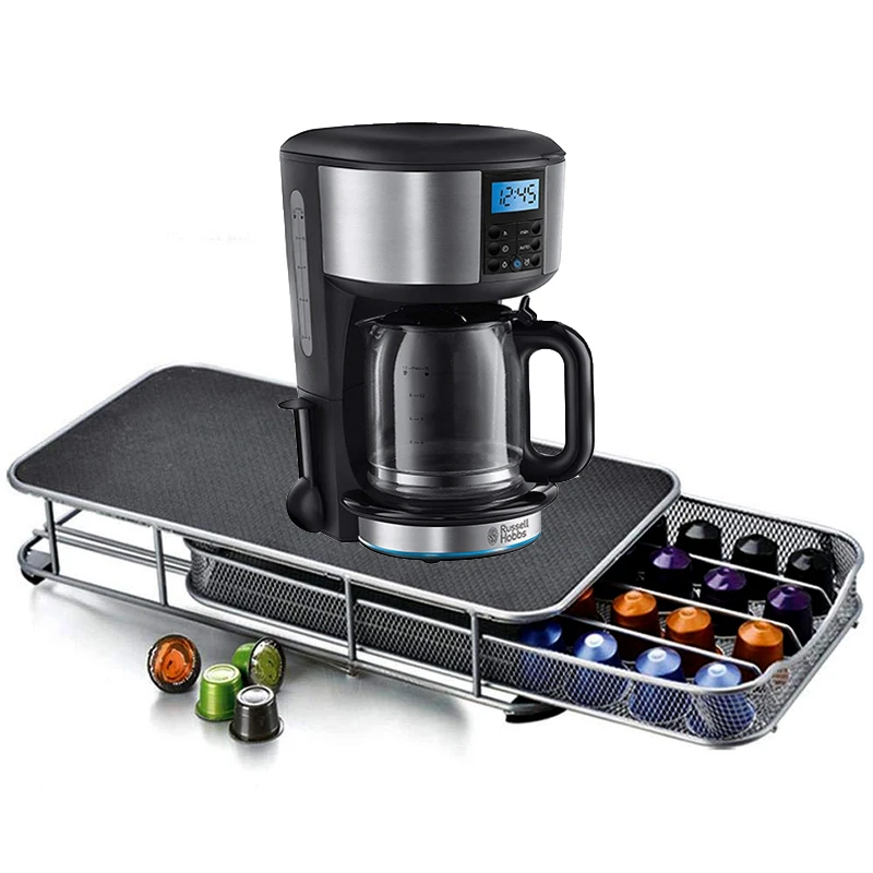 

High quanlity Coffee Pods Holder Storage Drawer Coffee Capsules Organizer for 40pcs Nespresso Capsules