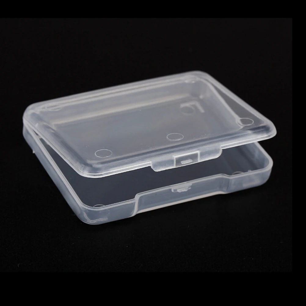 5pcs Plastic Transparent Jewelry Components Cards Organizer Storage Box Case