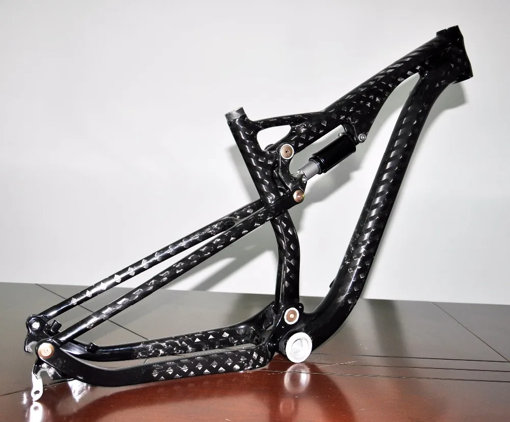 

Fast delivery FM036 Baolijia 165*38mm chinese 29er carbon fiber MTB bicycle parts mountain bike frame full suspension