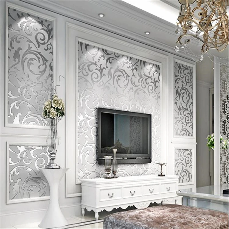 beibehang European Eucalyptus bedroom living room photo wallpaper TV