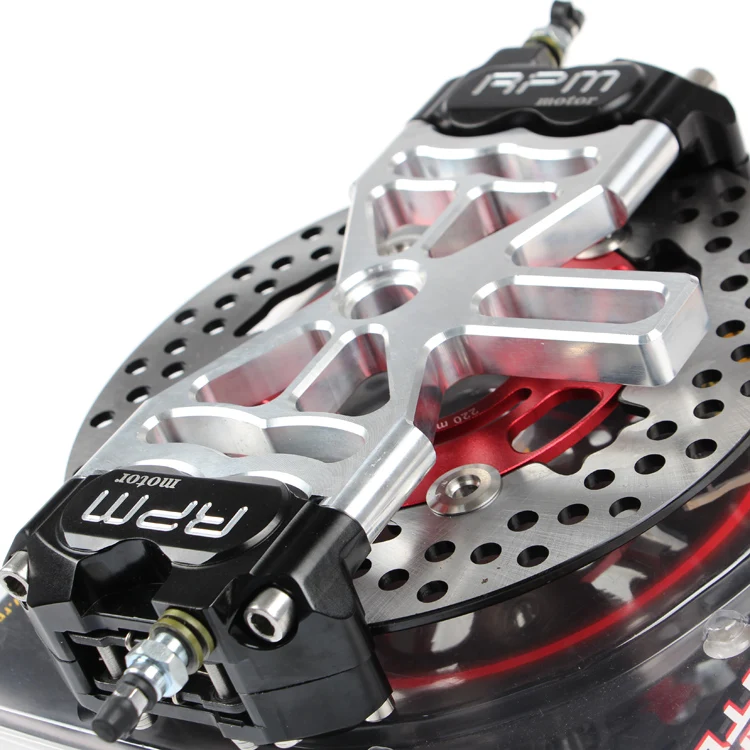 

Motorcycle Scooter Motorbike Dirt Bike 2 Brake Calipers Adapter/bracket For Rear Flat Fork Brake System For Honda Yamaha