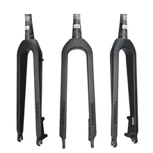 Nueva horquilla de bicicletas de montaña TOSEEK de fibra de carbono, bicicleta cónica rígida, piezas de horquilla MTB 26/27, accesorios de 5/ 29 ER pulgadas