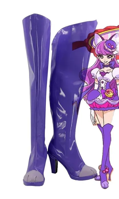 KiraKira Pretty Cure A La Mode Cure Macaron Kotozume Yukari Cosplay Shoes Boots Custom Made KiraKira Pretty Cure A La Mode Cure Macaron Kotozume Yukari Cosplay Shoes Boots Custom Made