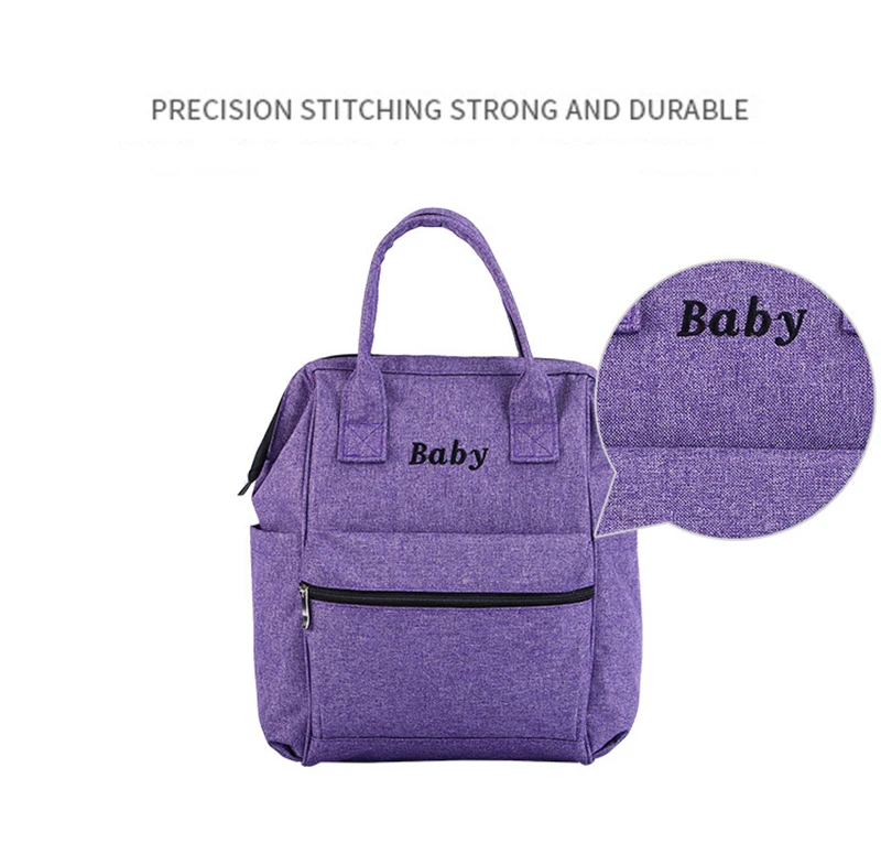 Детская сумка для подгузников чистый цвет простой Мумия уход за младенцем подгузник для мам сумка 50 см большая емкость водостойкий бизнес