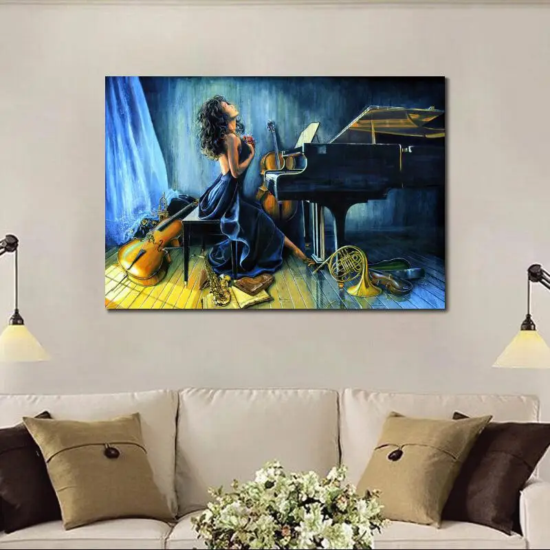 Modern Musician Painting