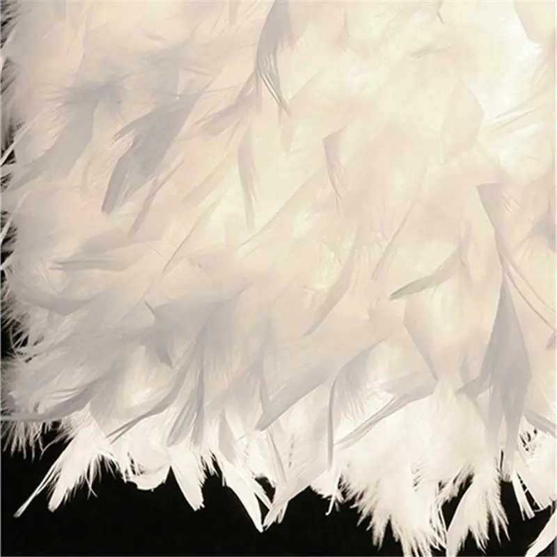 E27 белый Цвет в форме сердца с перьями, с украшением в виде кристаллов светодиодный настольный светильник 3 V-250 V Спальня Гостиная выставочный зал СВЕТОДИОДНЫЙ креативный подарок свет