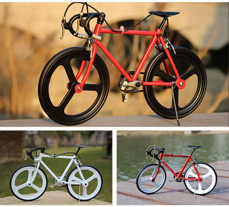

DIY alloy bicycle toy model assembling bicycle model road vehicle model