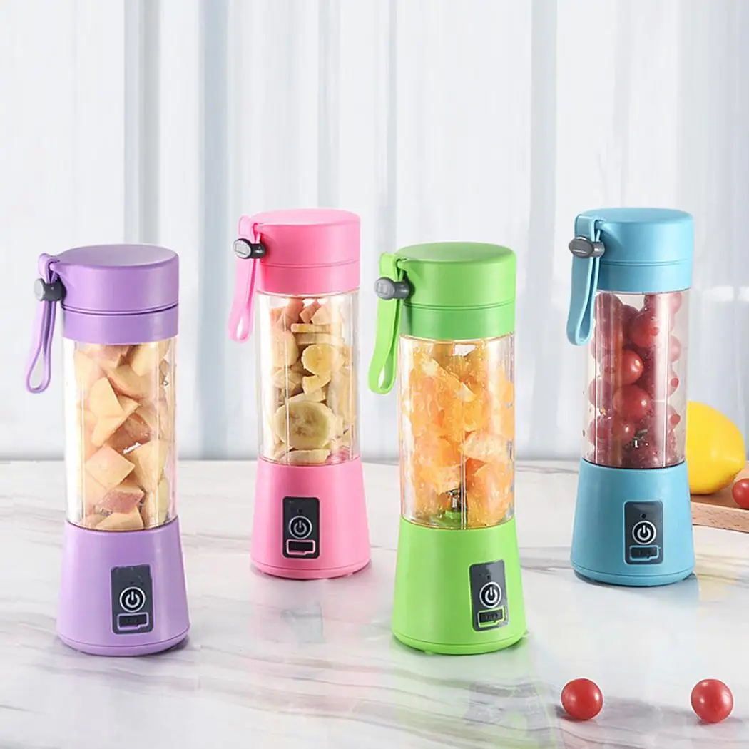 Портативный 380 мл 2/4/Сменные кассеты-6 шт. соковыжималка бутылка USB Электрический фруктов соковыжималка для цитрусовых соковыжиматель для лимона блендер соковыжиматель машина