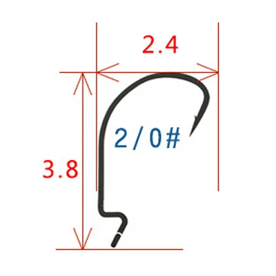 20 шт./компл. красного цвета с высоким содержанием углерода Сталь рыболовный крючок 1/0#, 2/0#, 3/0#, 1#, 2# круг приманки большой одинарные Крючки рыболовные снасти для Мягкая приманка для окуня - Цвет: As picture