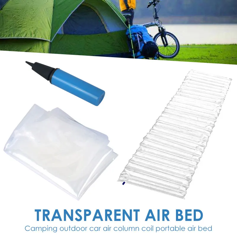 

Durable Sleeping Pad Air Mattress Camping Air Cushion Portable Practical 300kg Random Color Multifunction Picnic Cloth