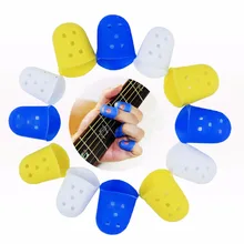 2pcs/lot Guitar Thumb Bass Silicone Finger Picks Protector Plectrum Bands, 3 Colors Size S/M/L