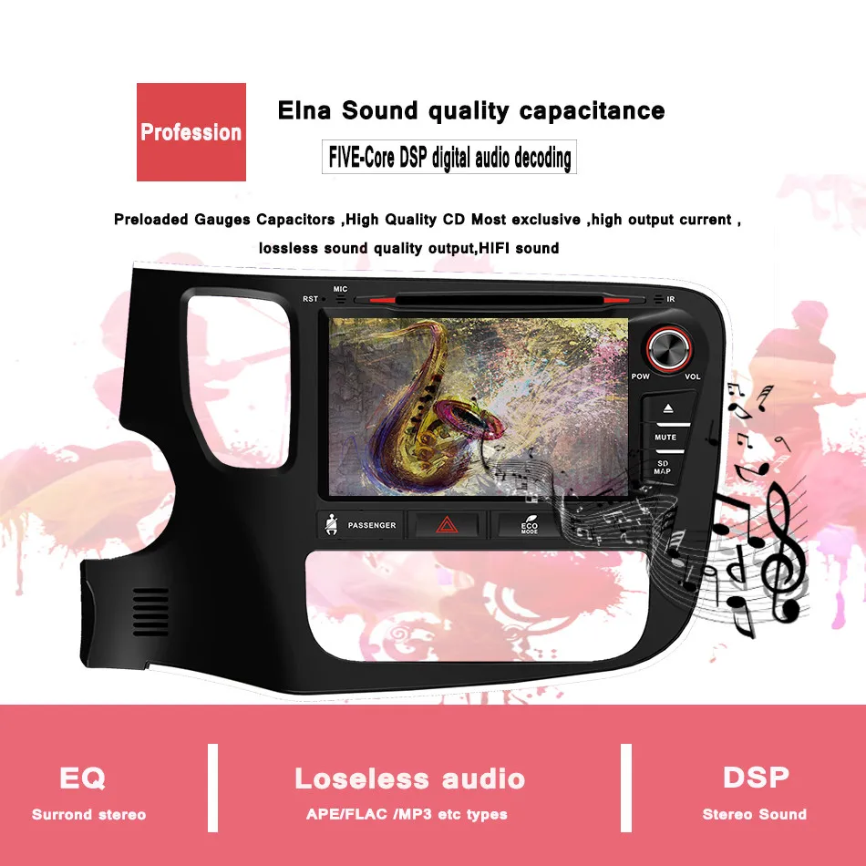 1024*600 4G RAM android 10 0 автомобильный DVD GPS для Mitsubishi Outlander 2014 2015 2016 17 Авторадио с CD радио