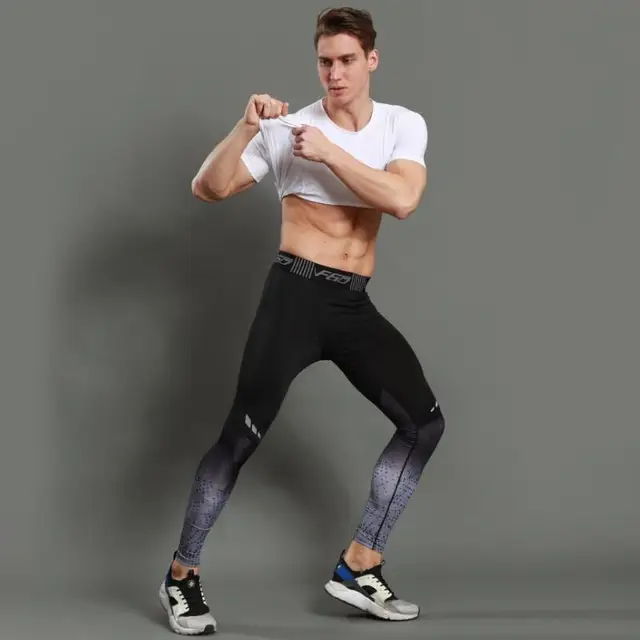 Running Compression Pants Tights Men Sports Leggings Fitness Sportswear ...