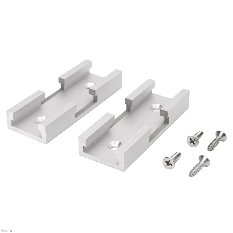 

2Pcs T-Track Intersection Kit Aluminum T-Slot Connecting Parts Woodworking Tools Damom