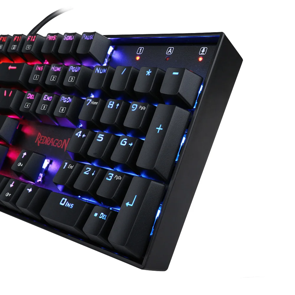 Игровая клавиатура Redragon K551 механическая клавиатура 104 клавиша RGB светодиодный подсветка Механическая компьютерная клавиатура с подсветкой для ПК Игр