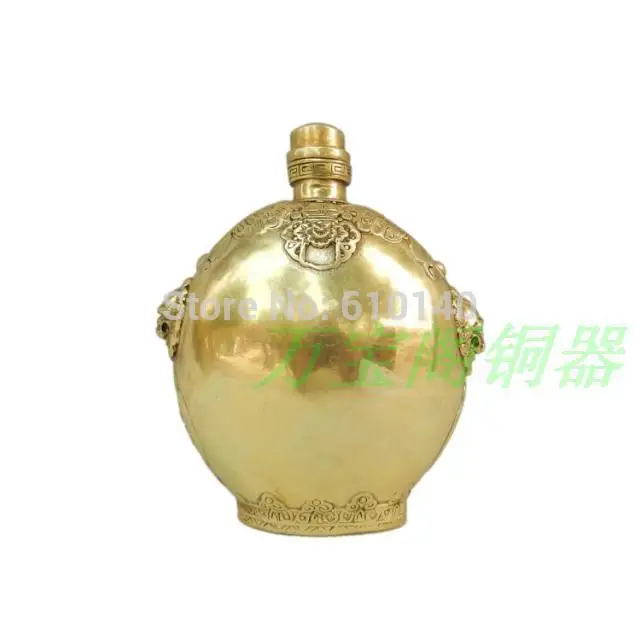 

Copper snuff bottle yellow copper pot crafts ornaments