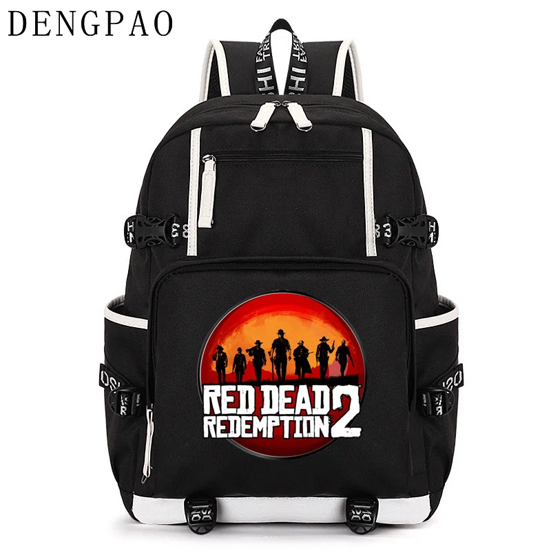 Dengpao красный изображения из фильма Red Dead Redemption 2 школьные ранцы для мальчиков и
