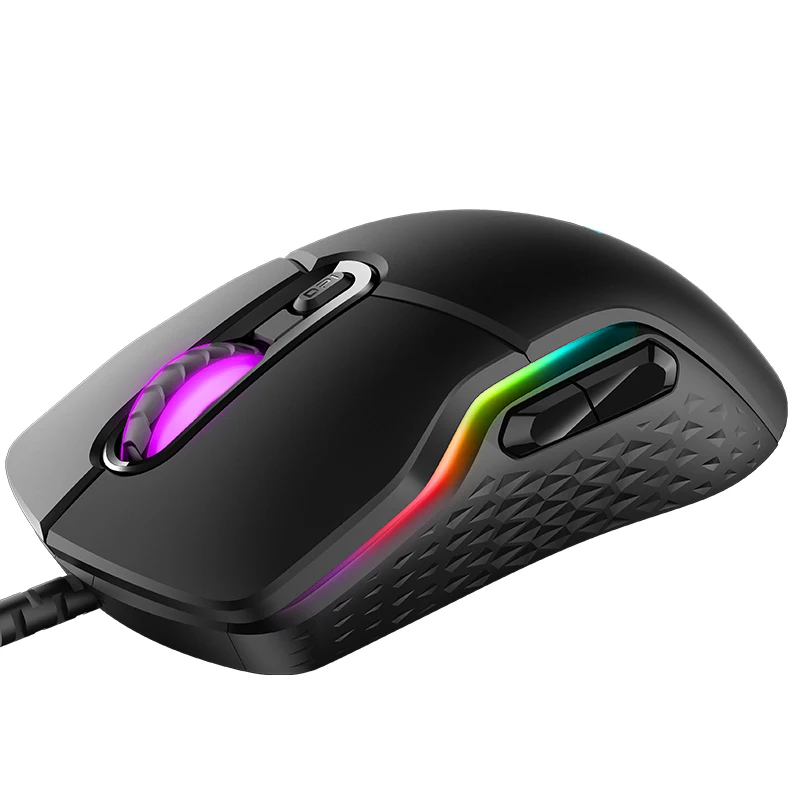 Rapoo RGB Magic Backlight Gaming Mouse 6200 DPI 220IPS 8D IR Optical USB Wired Mice For LOL DOTA E-
