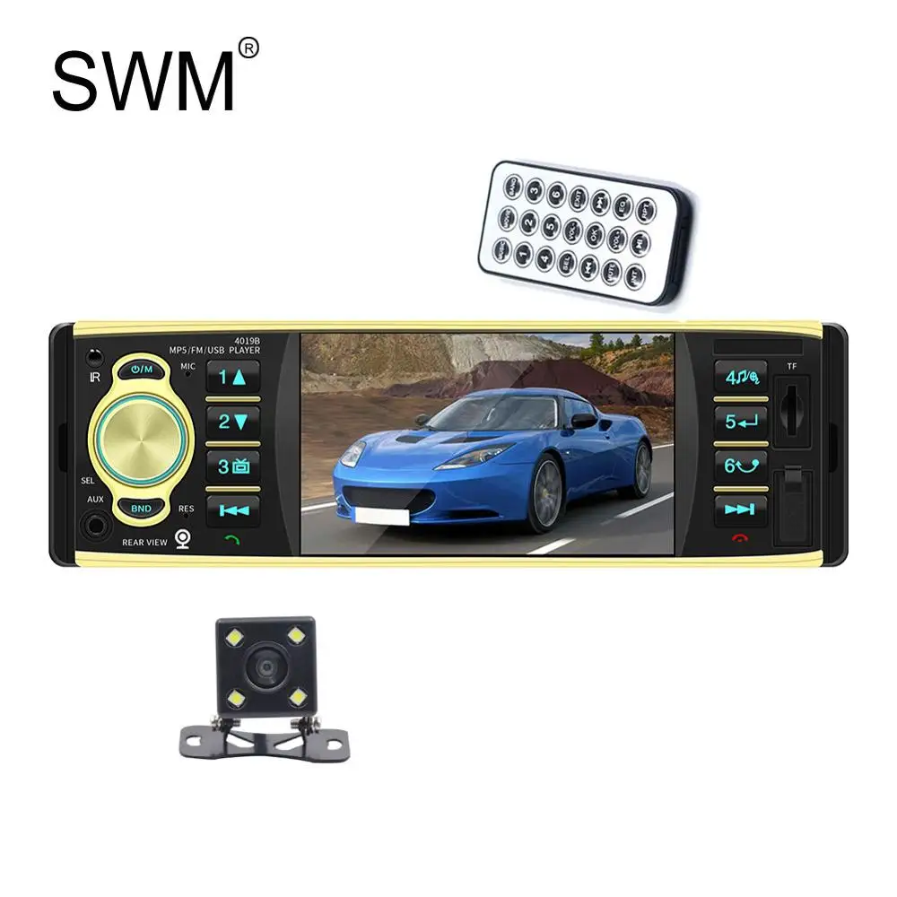 Автомагнитола SWM 4 1 P HD MP5 1080 дюйма Bluetooth с камерой заднего вида|Автомобильные