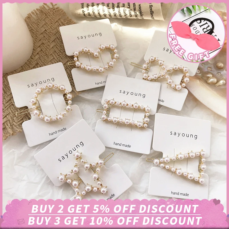 Fashion Crystal Pearl Hair Clip Metal Hairclip Elegant Barrette Bobby Hair Pins Wedding Hair Styling Tool Hair Clips for Women Fashion Crystal Pearl Hair Clip Metal Hairclip Elegant Barrette Bobby Hair Pins Wedding Hair Styling Tool Hair Clips for Women