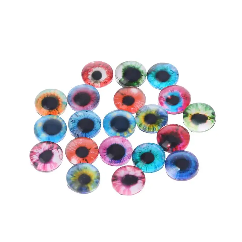 

20Pcs Glass Doll Eyes Animal DIY Crafts Eyeballs For Dinosaur Eye Accessories Jewelry Making Handmade 8/12/18mm BC1205