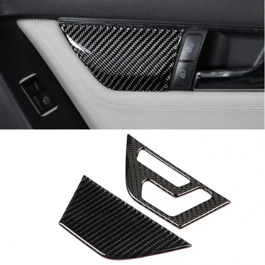 

Carbon Fiber Car Seat Adjustment Switch Panel Cover Trim for Mercedes C-Class W204 07-13 Right Hand Drving