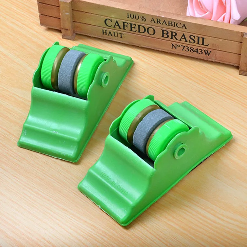 2Pcs Fish Hook Sharpener Grinding Stone Portable Hook Grinding Tool Double Sided Fishing Hook Sharpening File