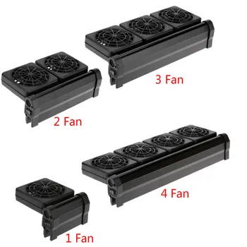

100-240V Fish Tank Cooling Fan Aquarium Water Plant Adjustable Cooler Cold Wind Chiller Temperature Control EU US UK 1/2/3/4Head