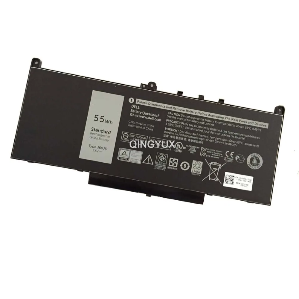QINGYUX New 7.6V 55Wh 7237mAh 6CELL Laptop Battery J60J5 for DELL TYPE J6oJ5 | Компьютеры и офис