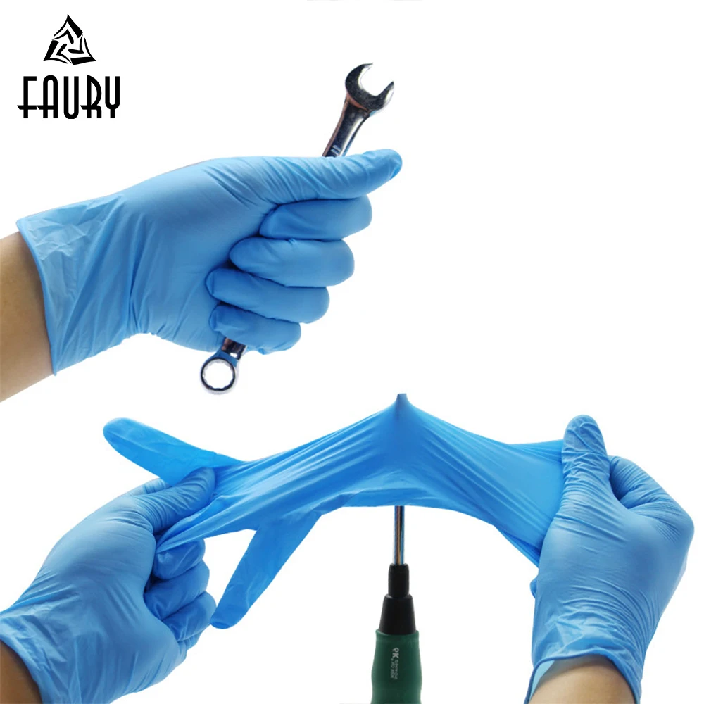 

100pcs/lot Disposable Gloves Latex for Garden Home Cleaning Disposable Surgery Gloves Gloves Universal Food Gloves