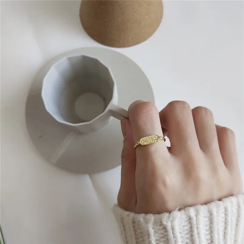 CosFecit Silver 925 Ring Women Rings 925 Sterling Silver Gold Color Opening Animal Special Silver 925 Ring Jewelry Gift RS090 (5)