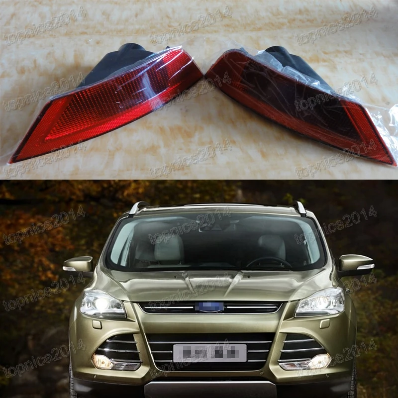 1Pair Car Rear Bumper fog lights rear fog lamps For Ford Escape Kuga 2013 2016