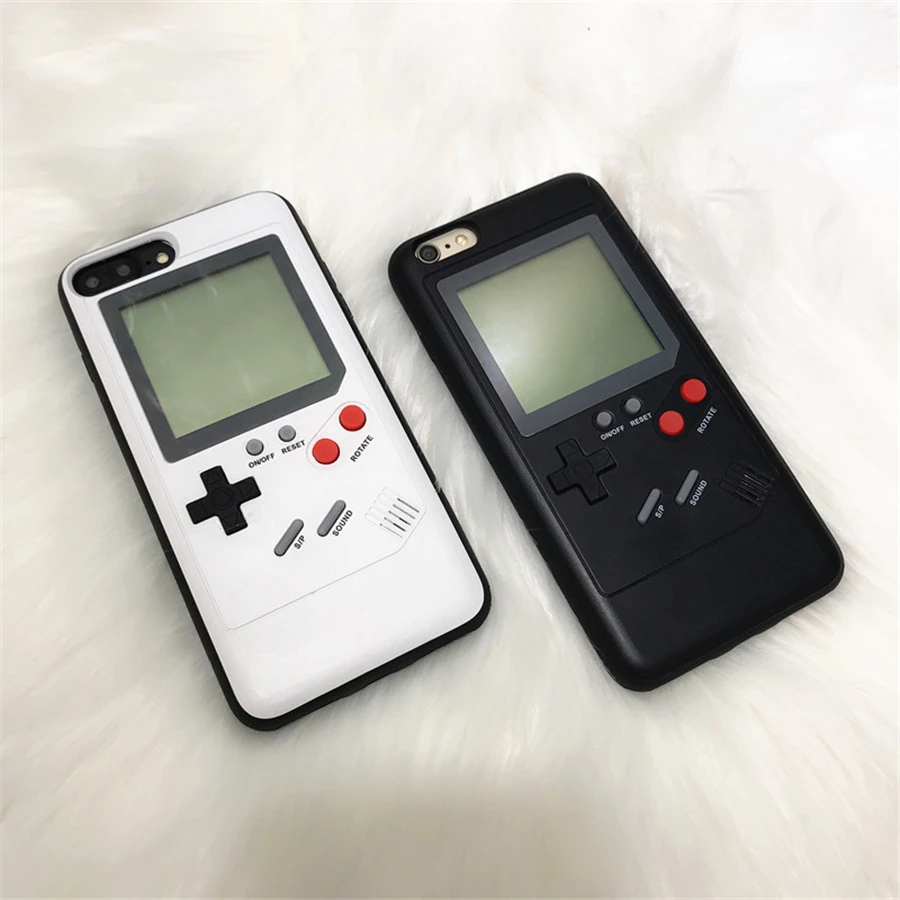 Game Console Case Tetris Phone Cases For Iphone X 6plus 6 7 7plus 8 8plus Handheld Retro Protection gameboy phone cases