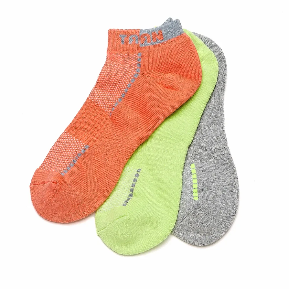 1 pair TAAN Women's Sock badminton tennis sports sock thick cotton socks T 120 3 colorsin