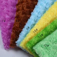 Яркие цвета Роскошный плюшевый материал ворс счетчик одежды дисплей ткань фон Ткань Роза плюш мех PV меховая ткань