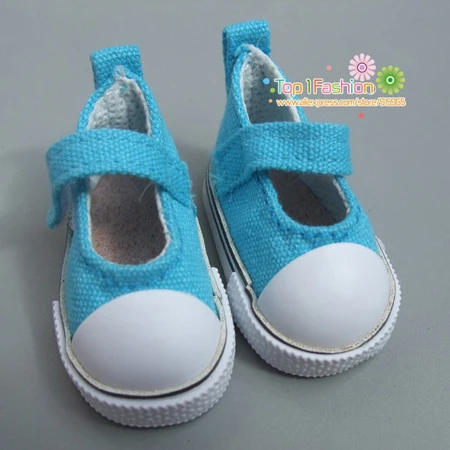 Color choosed 5cm Canvas Sneaker For 1/4 BJD Doll Mini Toy Shoes Bjd Shoes for Russian diy fabric Doll shoes 20