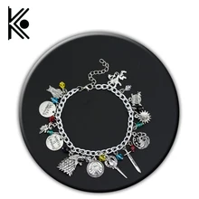 Игра престолов очаровательный браслет дом баннеры 7 царство ночей часы драконы браслеты семьи Старк для фанатов подарок