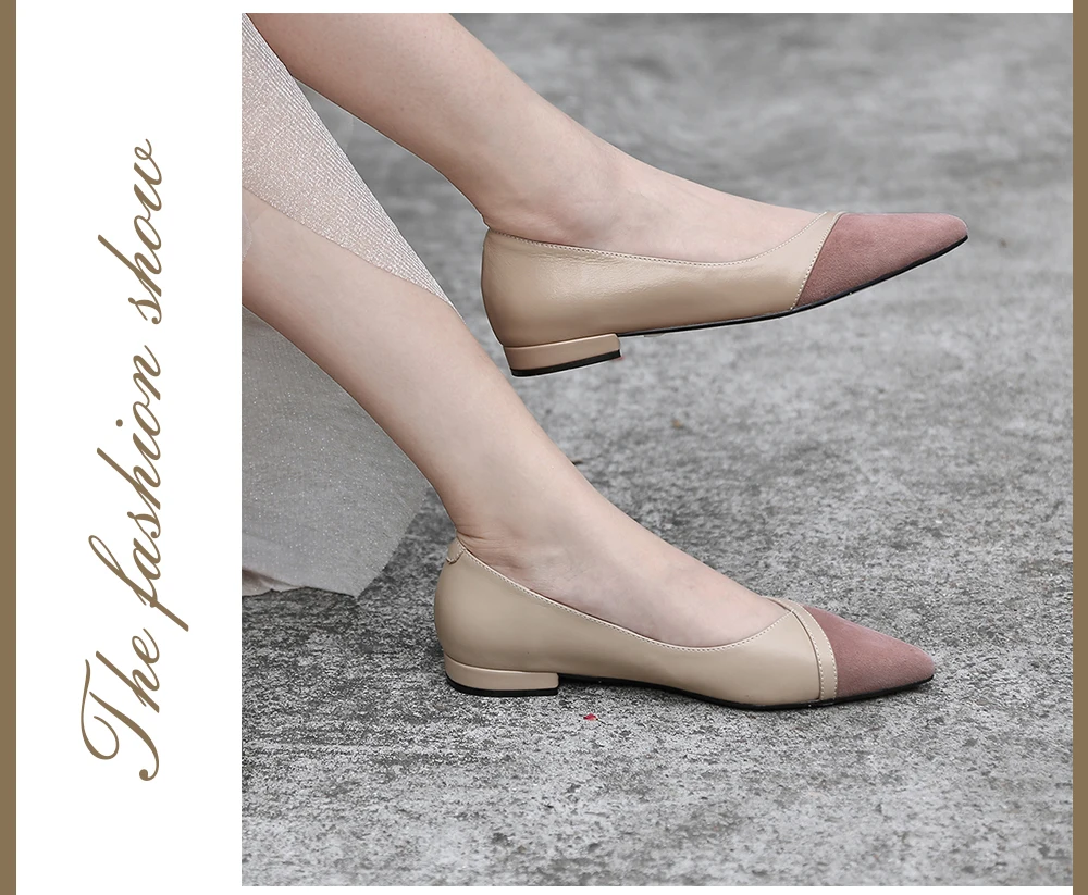 SOPHITINA/модные туфли на плоской подошве; удобные разноцветные туфли высокого качества из коровьей кожи; пикантные туфли с острым носком; дизайн; популярные туфли на плоской подошве; MO181