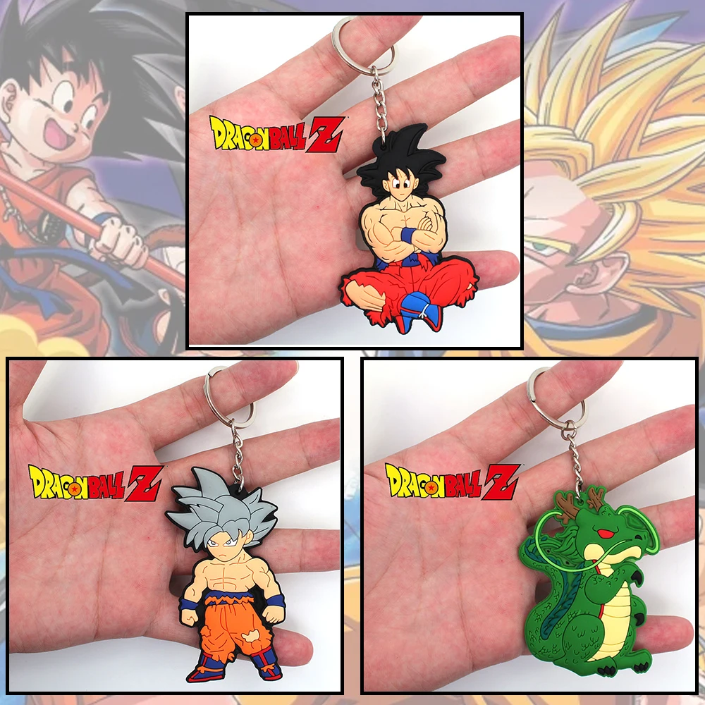 OHCOMICS Горячая Аниме Dragon Ball Z Сон Гоку Shenron крутой ПВХ 6 см зеленый брелок для ключей костюм аксессуар Подвески подарок