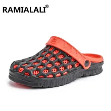 Мужчины забивают больничные рабочие сандалии мужские садовые Сабо летние сандалии обувь сабо дышащие пляжные тапочки мужская водонепроницаемая обувь