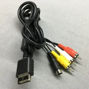 

FZQWEG Audio Video AV Cable Cord Wire Cable 3 RCA to for Sony Playstation PS PS2 PS3