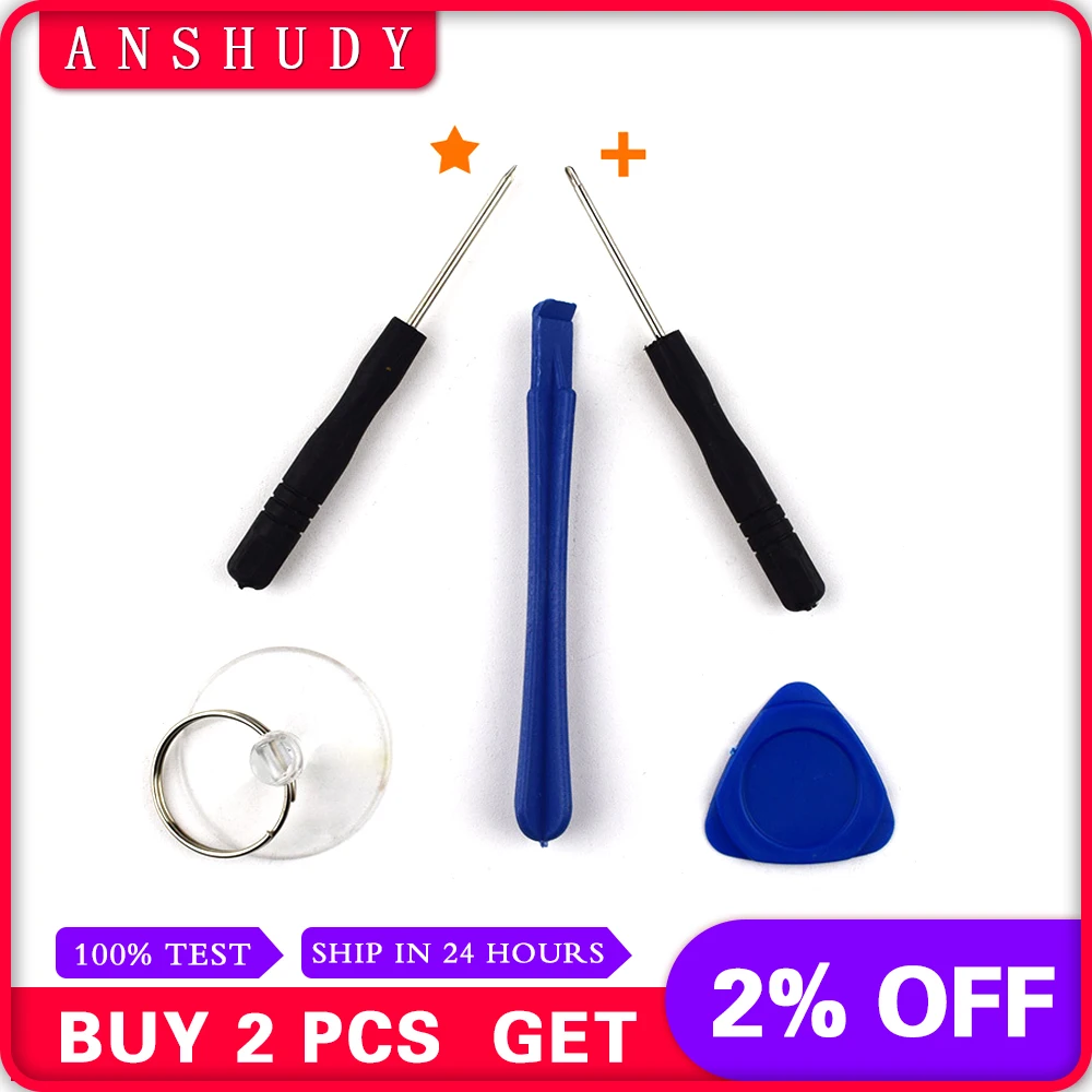 

Professional 5 in 1 Cell Phones Opening Pry Repair Tool Kits Smartphone Screwdrivers Tool Set For iPhone Samsung LG Sony Huawei