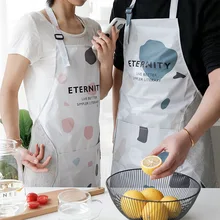 New Hot Fashion Simple Nordic Wind-proof Hand-wiping Apron Simple Fashion Oil-proof Kitchen Household wq002 kitchen oil proof cloth apron black