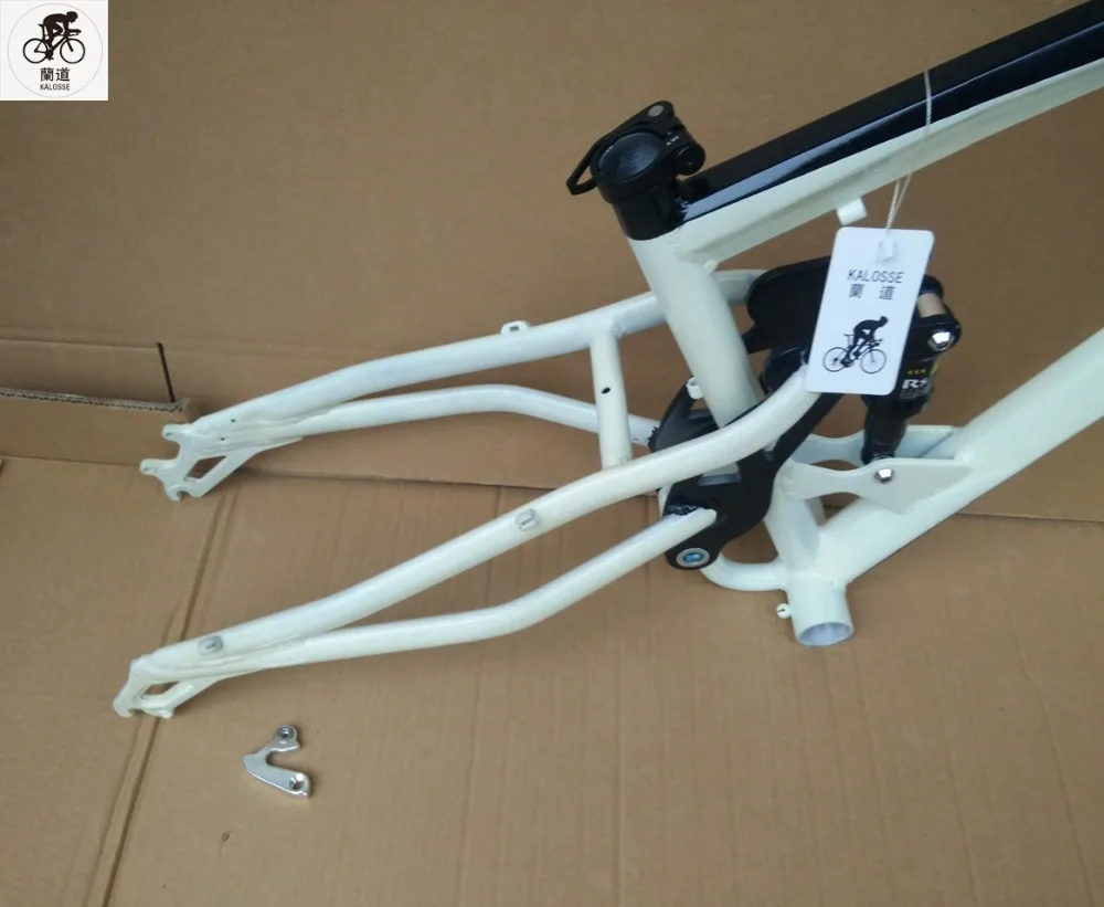 Flash Deal Kaloss Air suspension DH/AM  frame  Bike snow  26*4.0 inch  Fat/Snow  bike frame  Full suspension  DIY colors   26*17 inch , 7