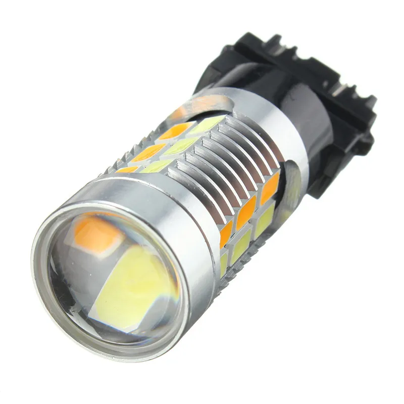 

5730 3157 T25 22 SMD 220LM 3.1W Dual Color High Power Switchback White/Amber Auto Car Turn Signal Parking DRL Light Bulbs Lamp
