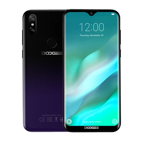 DOOGEE Y8 4G LTE мобильный телефон MTK6739 четырехъядерный 3 Гб 16 Гб 8 Мп+ 8 Мп Android 9,0 3400 мАч 6," FHD 19:9 дисплей смартфон - Цвет: Phantom Purple